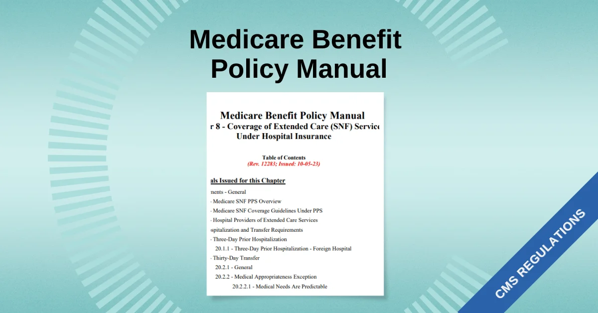 CMS-Medicare-Benefit-Policy-Manual